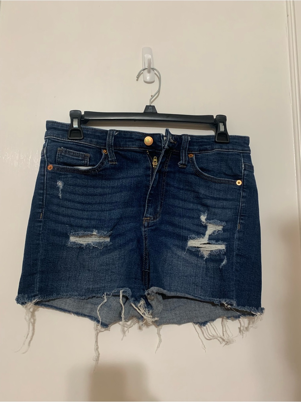 Universal Thread Dark Blue Denim Jeans Waistband Detail